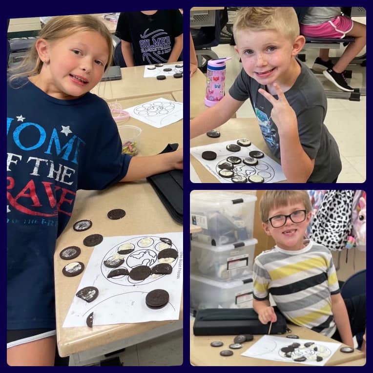 Harmony Elementary Students learning about the phases of the moon